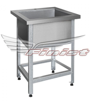 ВАННА МОЕЧНАЯ FINIST ВМЛ-1/600*600*850, СВАРНАЯ ОДНОСЕКЦИОННАЯ, НЕРЖАВЕЮЩАЯ СТАЛЬ, КАРКАС-УГОЛОК ОЦИНК.