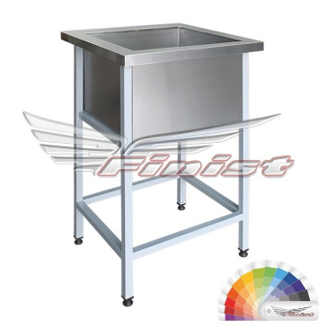 ВАННА МОЕЧНАЯ FINIST ВМЭ-1/600*600*850, СВАРНАЯ ОДНОСЕКЦИОННАЯ, НЕРЖАВЕЮЩАЯ СТАЛЬ, КАРКАС-ТРУБА КРАШ.