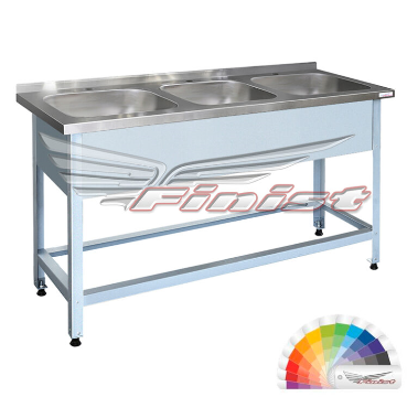 ВАННА МОЕЧНАЯ ВМБЦ-3-1700*700 FINIST, М/О 500*500*250, ЦЕЛЬНОТЯНУТАЯ ТРЕХСЕКЦИОННАЯ, НЕРЖАВЕЮЩАЯ СТАЛЬ, КАРКАС-УГОЛОК КРАШ.