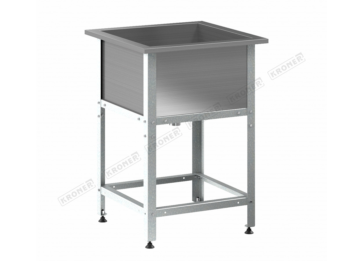Ванна моечная KRONER ВМЭ-1/400 (500х500х850, размер мойки 400х400х300) 